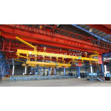 Auto-asalto para molde de poste de concreto